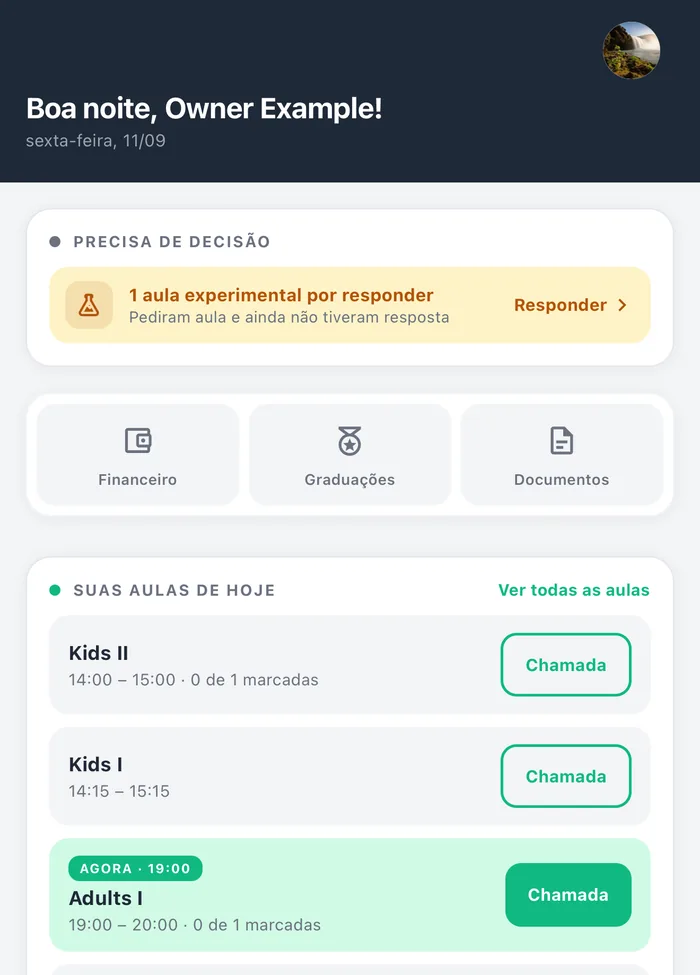 O dia já decidido